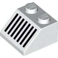 LEGO® los onderdeel Dakpan met Motief in kleur Wit 3039p05