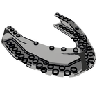 LEGO® Voorruit met Motief Doorzichtig Zwart 56074pb01