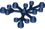LEGO® los onderdeel Plant & Struik in kleur Donkerblauw 2417