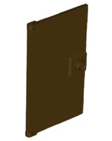 LEGO® los onderdeel Deur in kleur Donker Bruin 60616