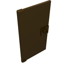 Plaatje in Gallery viewer laden, LEGO® los onderdeel Deur in kleur Donker Bruin 60616