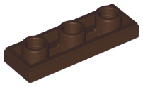LEGO® los onderdeel Tegel Aangepast Donker Bruin 35459