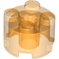 LEGO® los onderdeel Steen Rond Doorzichtig Oranje 3941