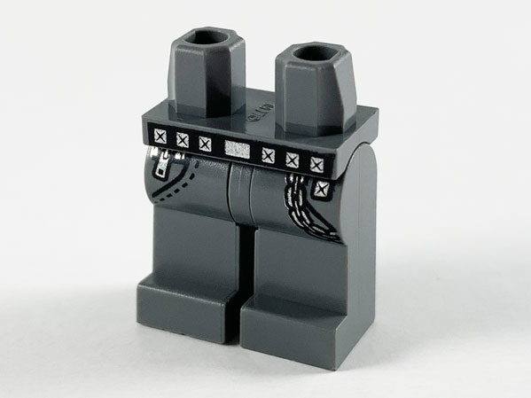 LEGO® Benen met Motief Donker Blauwachtig Grijs 970c00pb1055