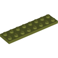 LEGO® los onderdeel Plaat Algemeen in kleur Olijfgroen 3034