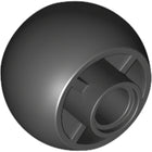 LEGO® los onderdeel Wiel in kleur Zwart 55889