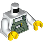 LEGO® los onderdeel Lijf met Motief Wit 973pb3709c01