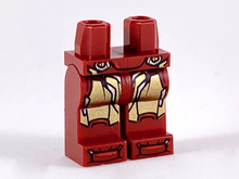Plaatje in Gallery viewer laden, LEGO® los onderdeel Benen met Motief Donkerrood 970c00pb0957