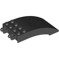 Plaatje in Gallery viewer laden, LEGO® los onderdeel Voorruit in kleur Zwart 46413