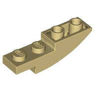 Plaatje in Gallery viewer laden, LEGO® los onderdeel Dakpan Gebogen in kleur Geelbruin 13547