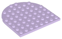 LEGO® los onderdeel Plaat Rond in kleur Lavendel 41948