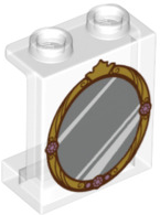 LEGO® los onderdeel Paneel met Motief Doorzichtig 87552pb058