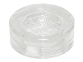 LEGO® los onderdeel Tegel Rond in kleur Doorzichtig 98138