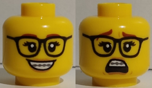 Plaatje in Gallery viewer laden, LEGO® los onderdeel Hoofd in kleur Geel 3626cpb2589