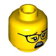 Plaatje in Gallery viewer laden, LEGO® los onderdeel Hoofd in kleur Geel 3626cpb2589