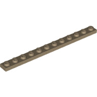 Plaatje in Gallery viewer laden, LEGO® los onderdeel Plaat Algemeen Donker Geelbruin 60479