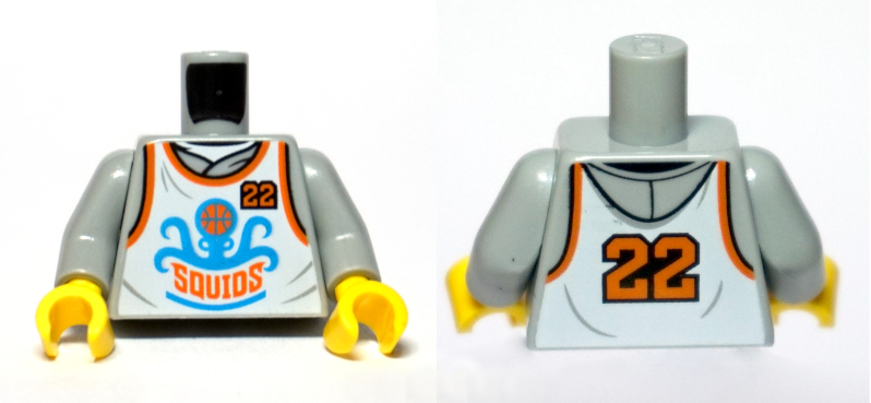 LEGO® Lijf met Motief Licht Blauwachtig Grijs 973pb3833c01