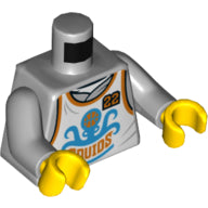 LEGO® Lijf met Motief Licht Blauwachtig Grijs 973pb3833c01