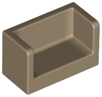 LEGO® los onderdeel Paneel in kleur Donker Geelbruin 23969