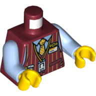 LEGO® los onderdeel Lijf met Motief Donkerrood 973pb3762c01