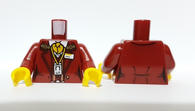 LEGO® los onderdeel Lijf met Motief Donkerrood 973pb3761c01