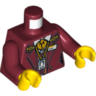 LEGO® los onderdeel Lijf met Motief Donkerrood 973pb3761c01