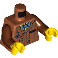 LEGO® onderdeel Lijf met Motief Donker Oranje 973pb3854c01