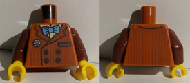 LEGO® onderdeel Lijf met Motief Donker Oranje 973pb3854c01