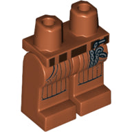 Plaatje in Gallery viewer laden, LEGO® onderdeel Benen met Motief Donker Oranje 970c00pb1074