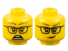 Plaatje in Gallery viewer laden, LEGO® los onderdeel Hoofd in kleur Geel 3626cpb2588