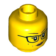 Plaatje in Gallery viewer laden, LEGO® los onderdeel Hoofd in kleur Geel 3626cpb2588