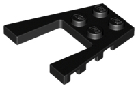 LEGO® los onderdeel Wig Plaat in kleur Zwart 43719