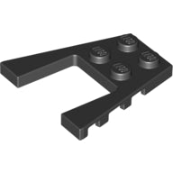 Plaatje in Gallery viewer laden, LEGO® los onderdeel Wig Plaat in kleur Zwart 43719