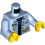 Plaatje in Gallery viewer laden, LEGO® Lijf met Motief Helder Lichtblauw 973pb3668c01