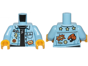 LEGO® Lijf met Motief Helder Lichtblauw 973pb3668c01