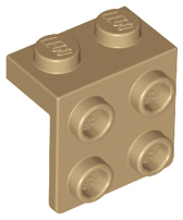 Plaatje in Gallery viewer laden, LEGO® los onderdeel Beugel in kleur Donker Geelbruin 44728