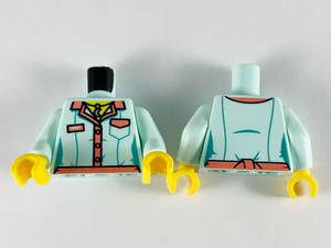 LEGO® los onderdeel Lijf met Motief Licht Aqua 973pb3711c01