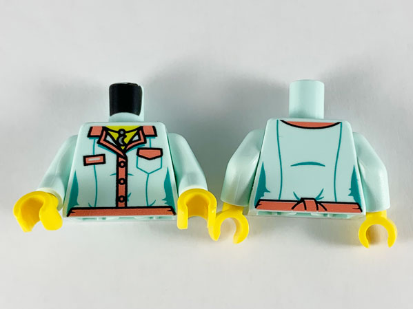 LEGO® los onderdeel Lijf met Motief Licht Aqua 973pb3711c01