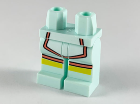 LEGO® los onderdeel Benen met Motief Licht Aqua 970c00pb1025