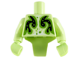 LEGO® Lijf met Motief Geelachtig Groen 98127pb04c01