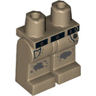 LEGO® Benen met Motief Donker Geelbruin 970c00pb1014