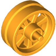 Plaatje in Gallery viewer laden, LEGO® los onderdeel Wiel in kleur Helder Licht Oranje 50862