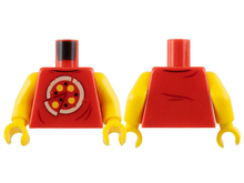 Plaatje in Gallery viewer laden, LEGO® los onderdeel Lijf met Motief Rood 973pb3710c01