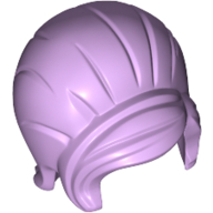Plaatje in Gallery viewer laden, LEGO® los onderdeel Haar in kleur Lavendel 15503