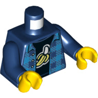 Plaatje in Gallery viewer laden, LEGO® los onderdeel Lijf met Motief Donkerblauw 973pb3774c01