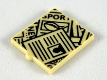 Plaatje in Gallery viewer laden, LEGO® Venster, Ruit en Luik met Motief Geelbruin 60601pb020