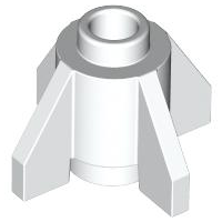 LEGO® los onderdeel Steen Rond in kleur Wit 4588