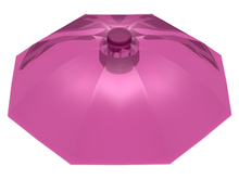 Plaatje in Gallery viewer laden, LEGO® los onderdeel Accessoire Doorzichtig Donkerroze 4094