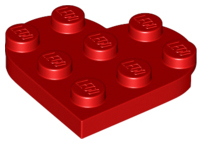 Plaatje in Gallery viewer laden, LEGO® los onderdeel Plaat Rond in kleur Rood 39613