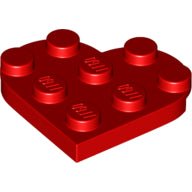 Plaatje in Gallery viewer laden, LEGO® los onderdeel Plaat Rond in kleur Rood 39613